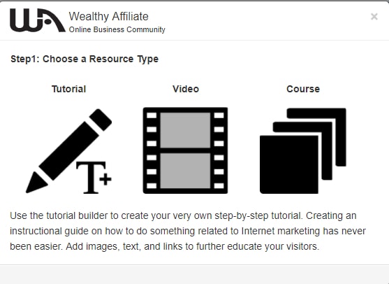 Wealthy Affiliate training